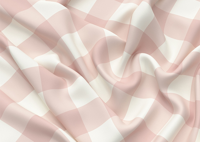 Gingham, Rosies Pink - Twist&Fit Roman Blind - Image 4